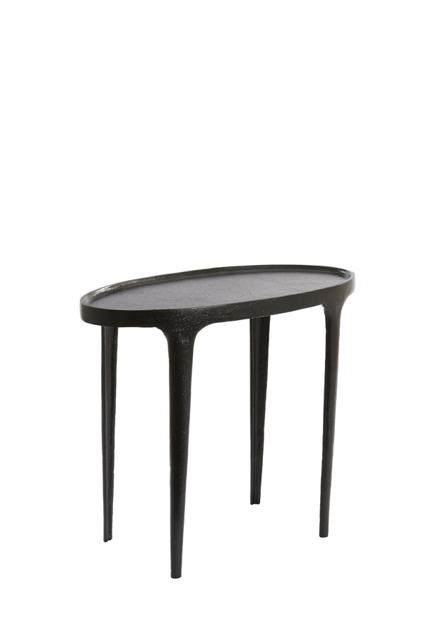 Side table S/2 55x25,5x44+70x33x53 cm ARICA matt black