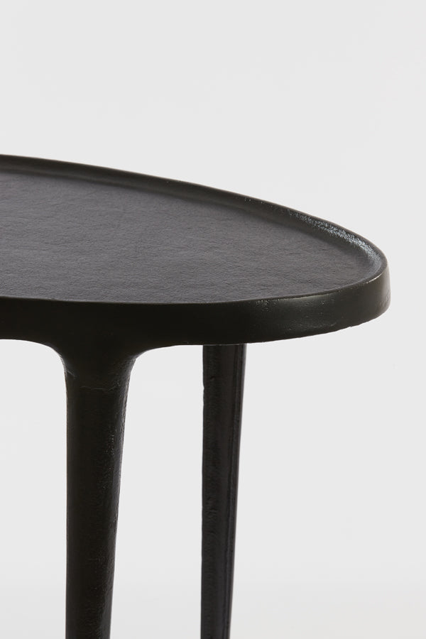 Side table S/2 55x25,5x44+70x33x53 cm ARICA matt black