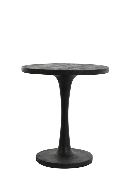 Side table 50x55 cm BICABA wood black