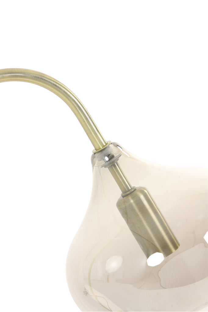 Floor lamp 45x28x160 cm RAKEL antique bronze+smoked