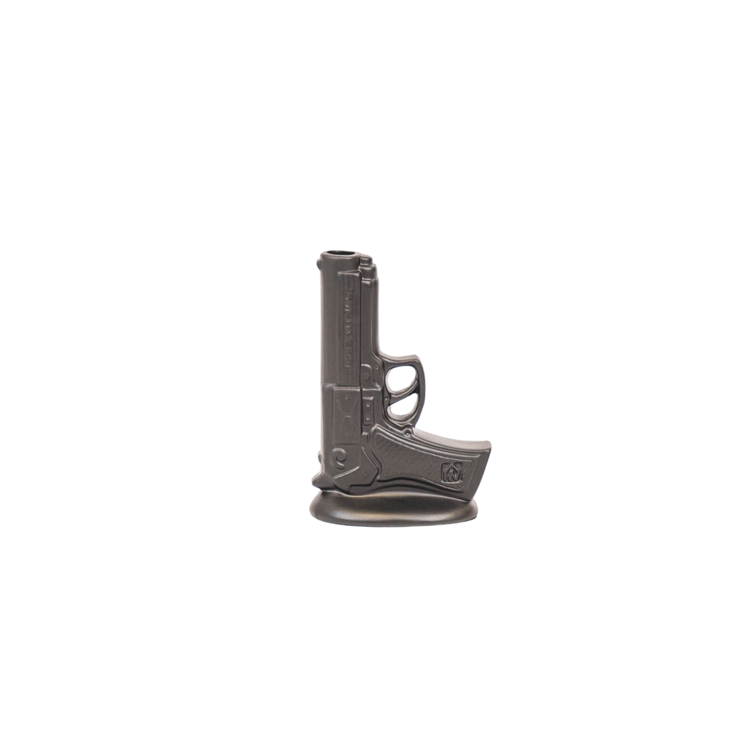 Housevitamin Gun Flower Vase L - Ceramics - Black