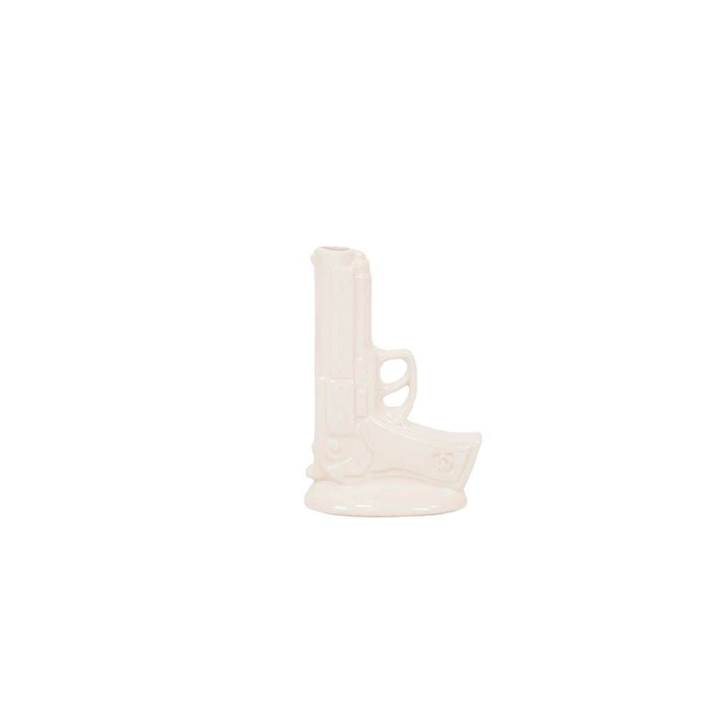Housevitamin Gun Flower Vase L - Ceramics - White