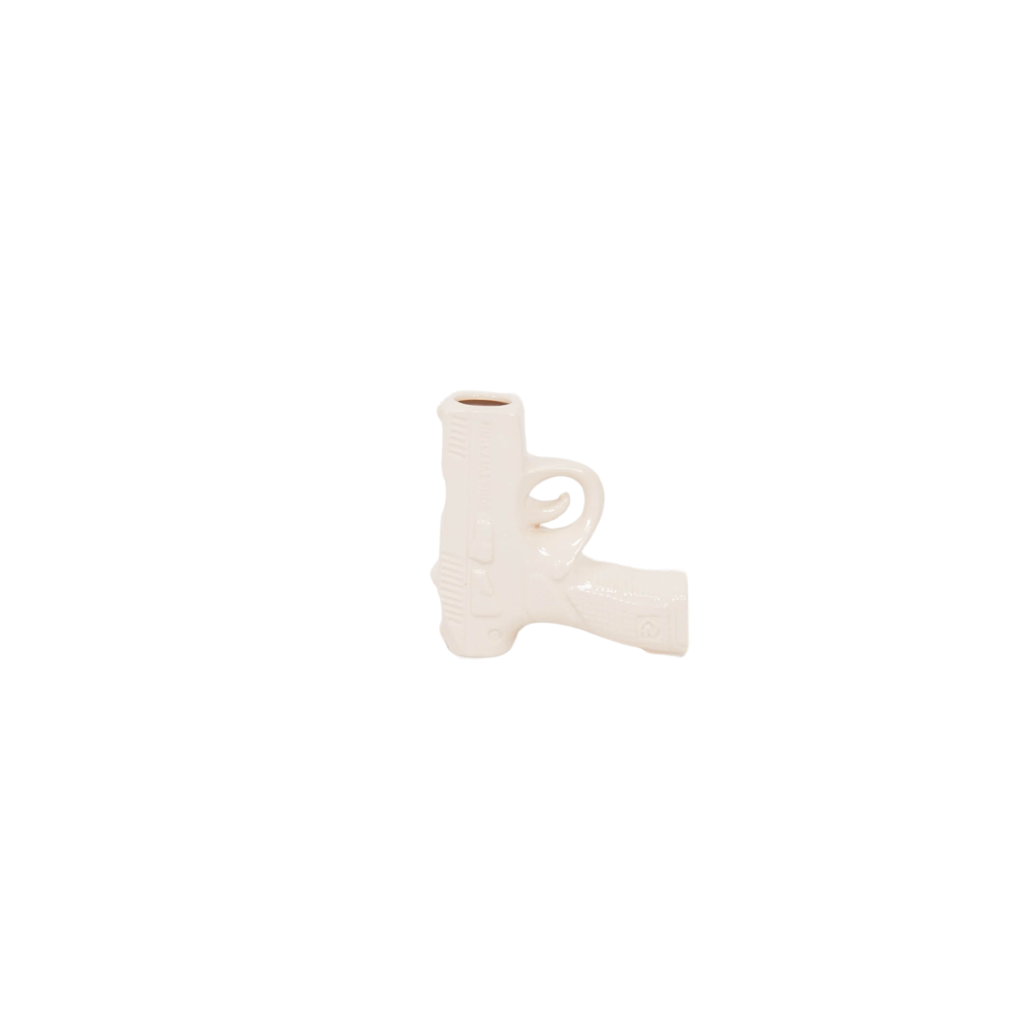 Housevitamin Gun Flower Vase S - Ceramics - White