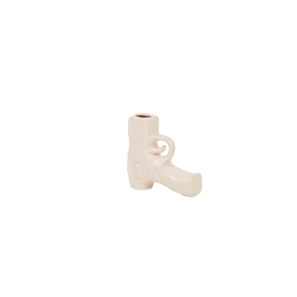 Housevitamin Gun Flower Vase S - Ceramics - White