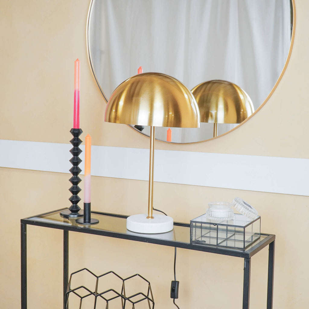 Housevitamin Mushroom Table Lamp- Metal/Marble