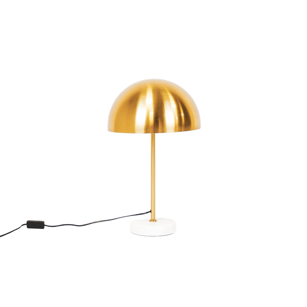 Housevitamin Mushroom Table Lamp- Metal/Marble