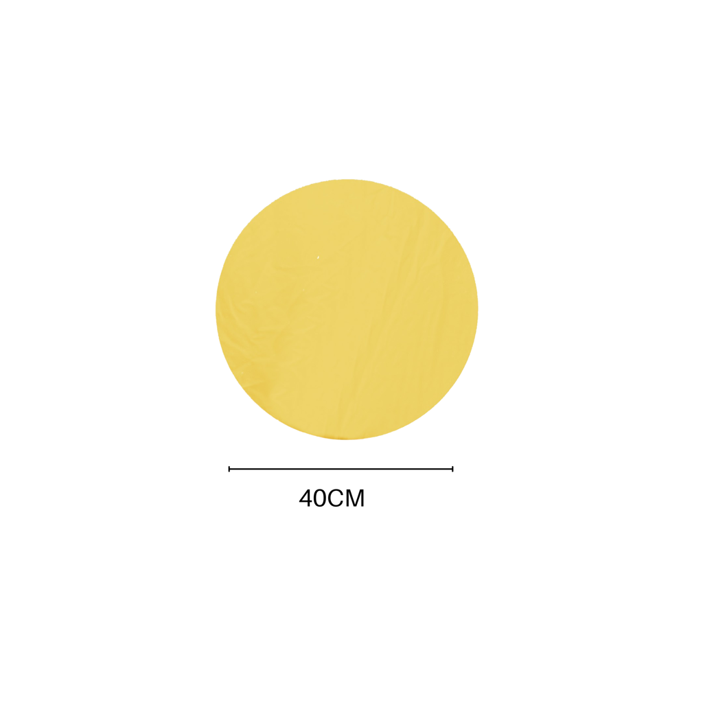 Housevitamin Round Mirror - Golden Glass - 40x1x40cm