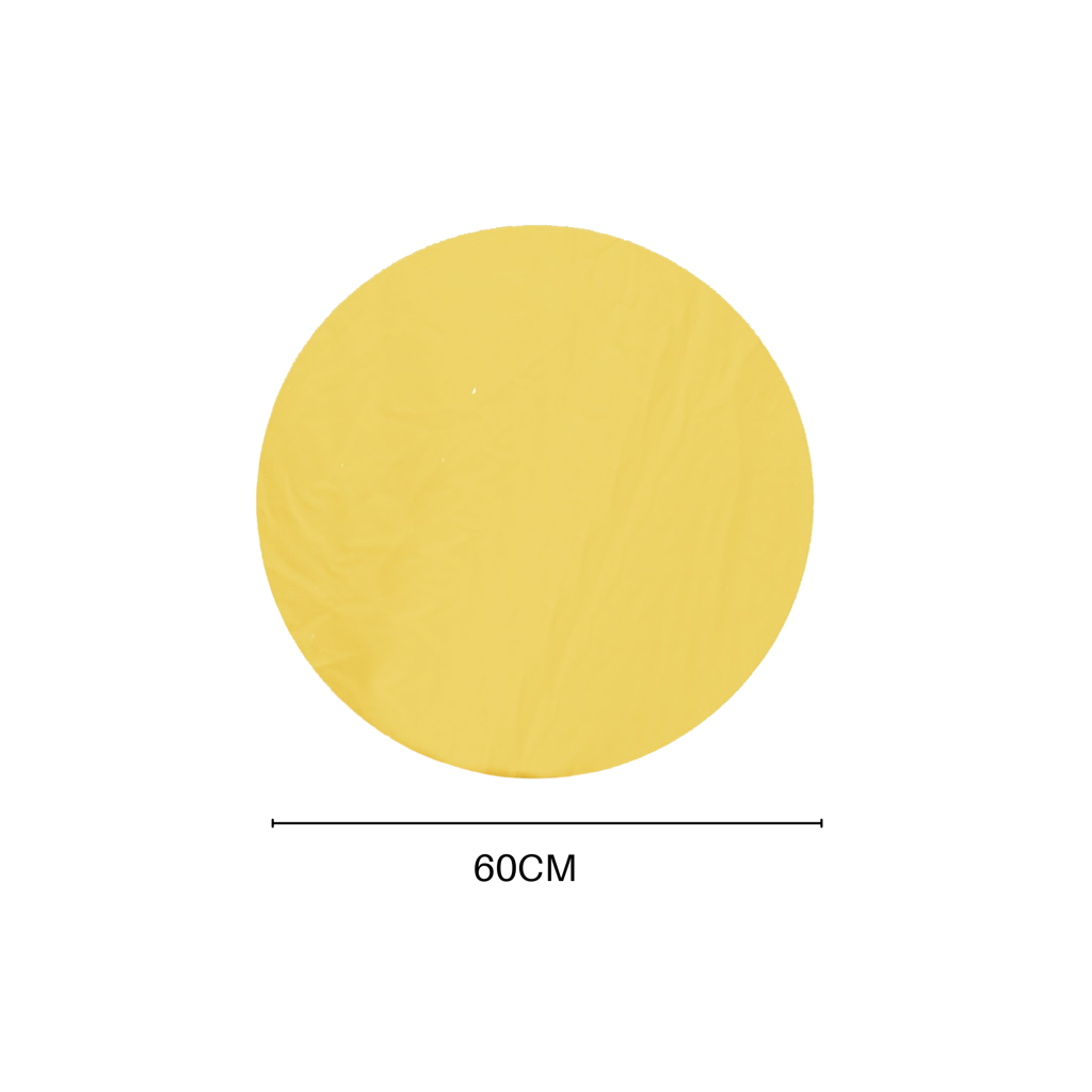 Housevitamin Round Mirror - Golden Glass - 60x1x60cm