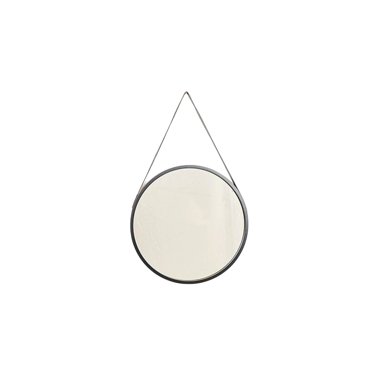 Housevitamin Round Mirror - Metal - Black - 50x2,5x50cm