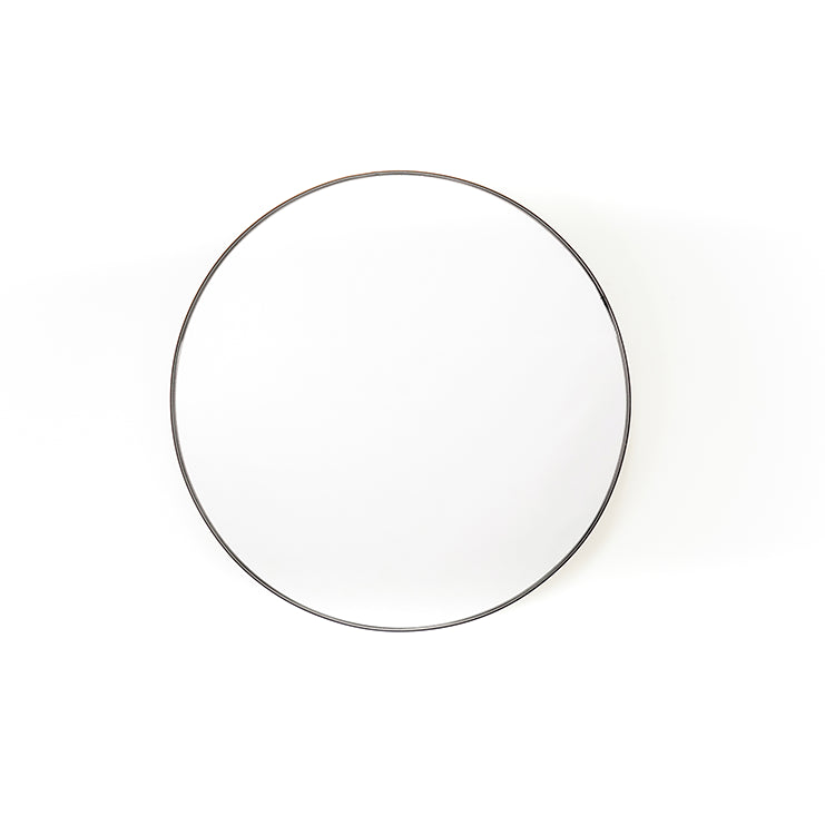 Housevitamin Round Mirror - Metal - Black- 80x3x80cm
