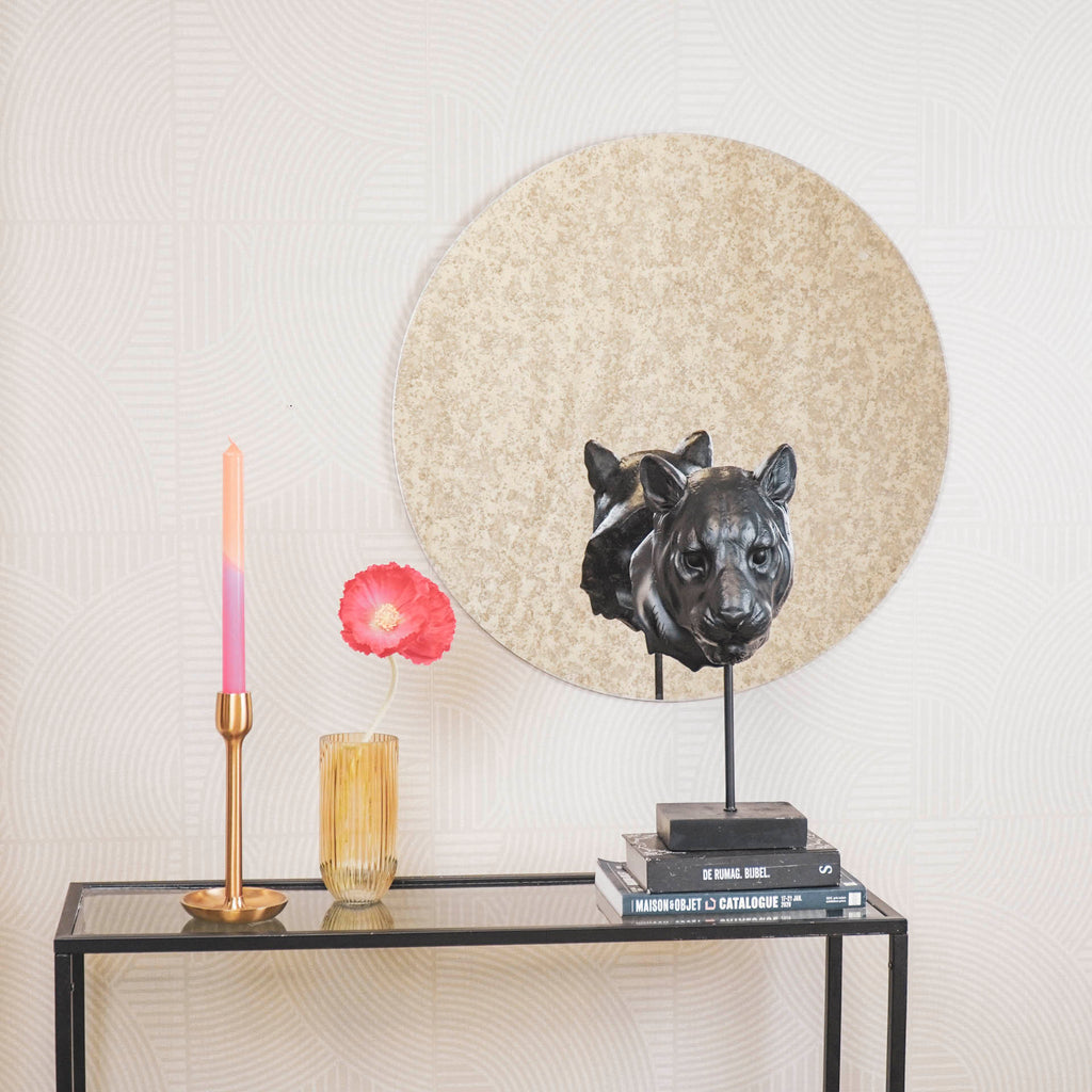 Housevitamin Round Mirror - Smokey Glass - 60x1x60cm