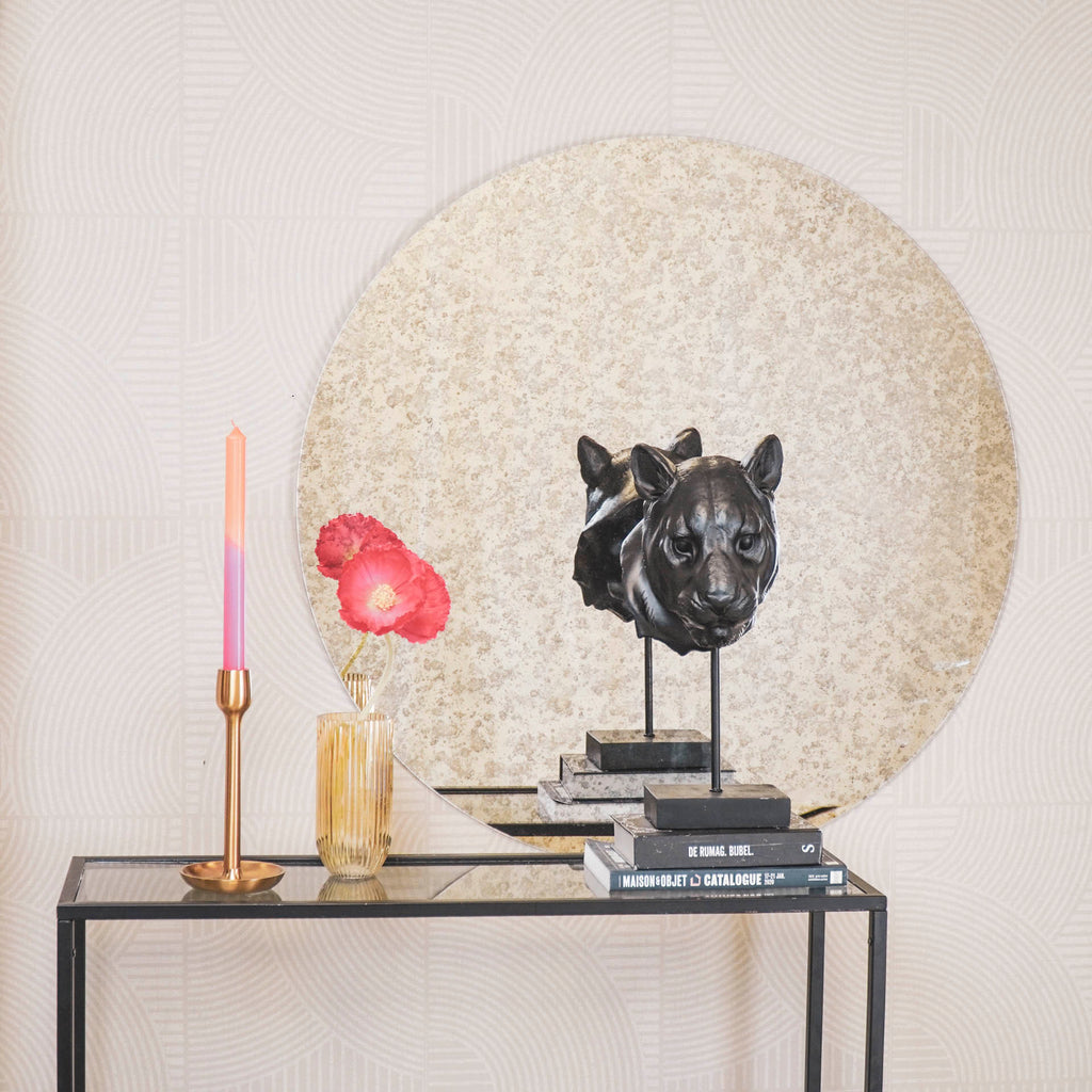 Housevitamin Round Mirror - Smokey Glass - 80x1x80cm