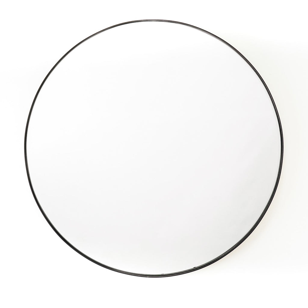 HV Black Round Mirror - Ø50cm