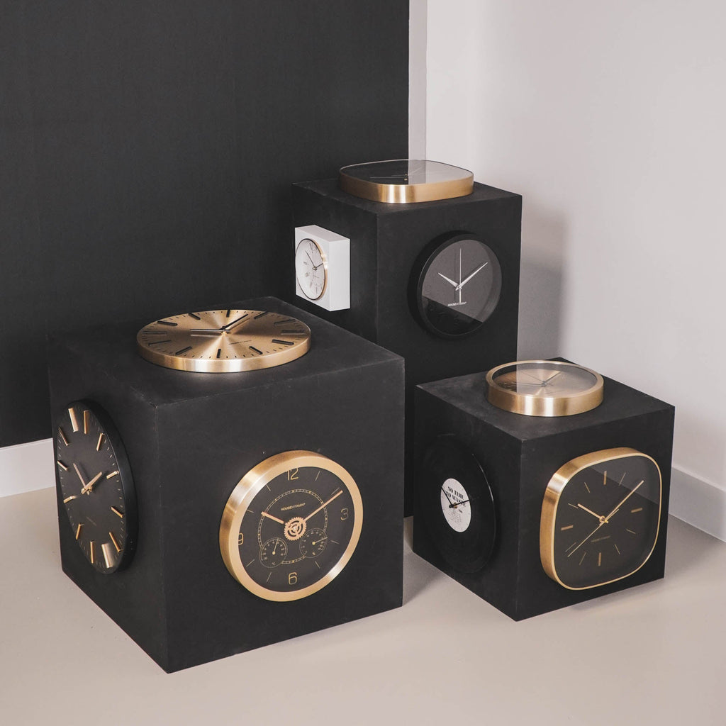 HV Clock Metal Gold- 25x4,2x25cm