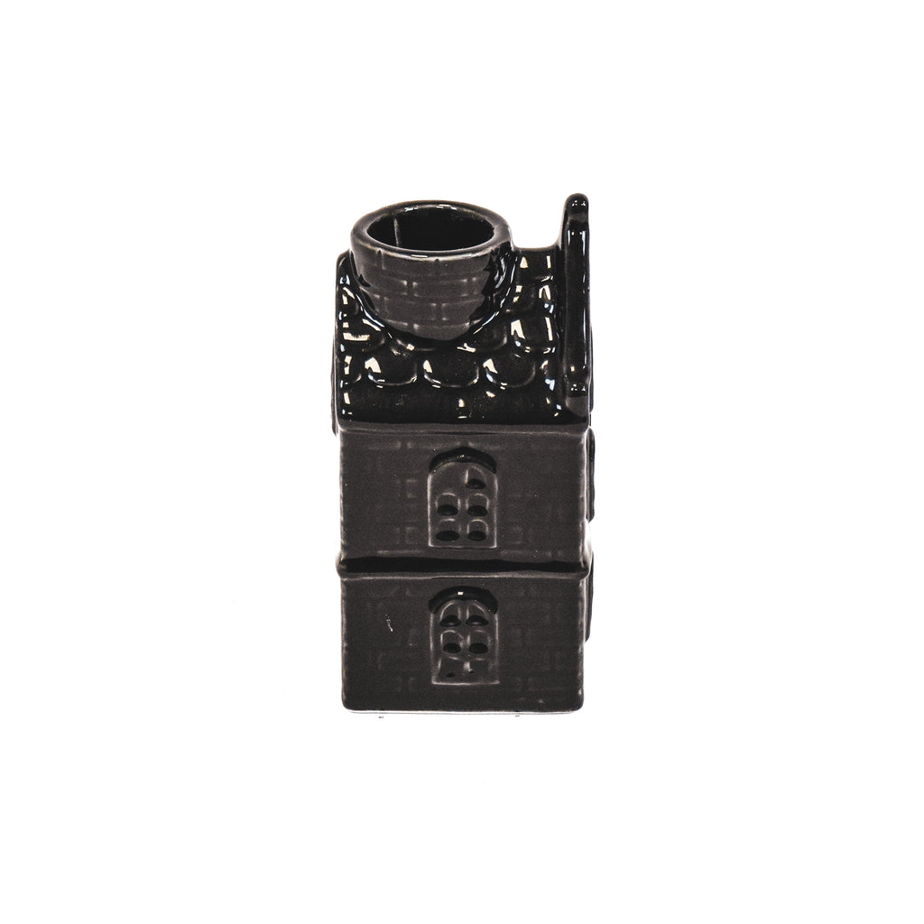 HV House Candle holder - Black - 6x5,5x11cm
