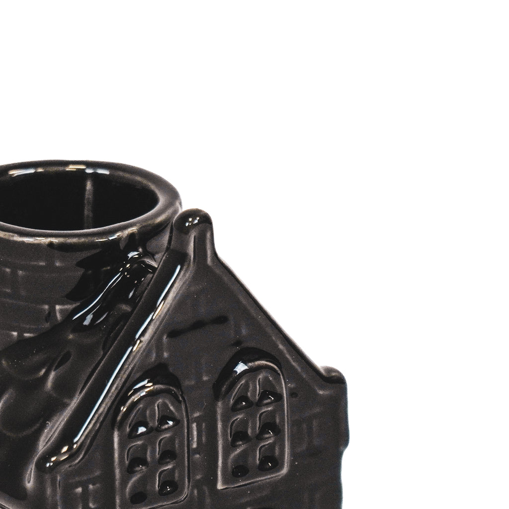 HV House Candle holder - Black - 6x5,5x11cm