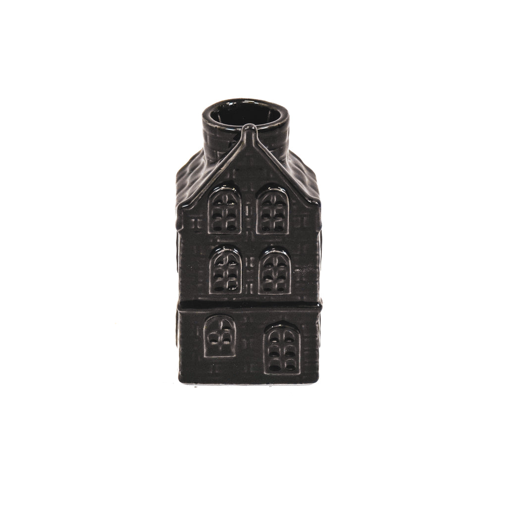 HV House Candle holder - Black - 6x5,5x11cm