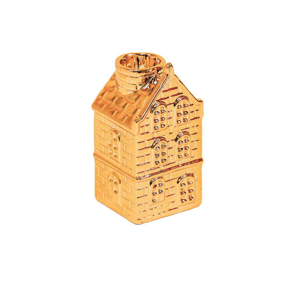 HV House Candle holder - Gold - 6x5,5x11cm