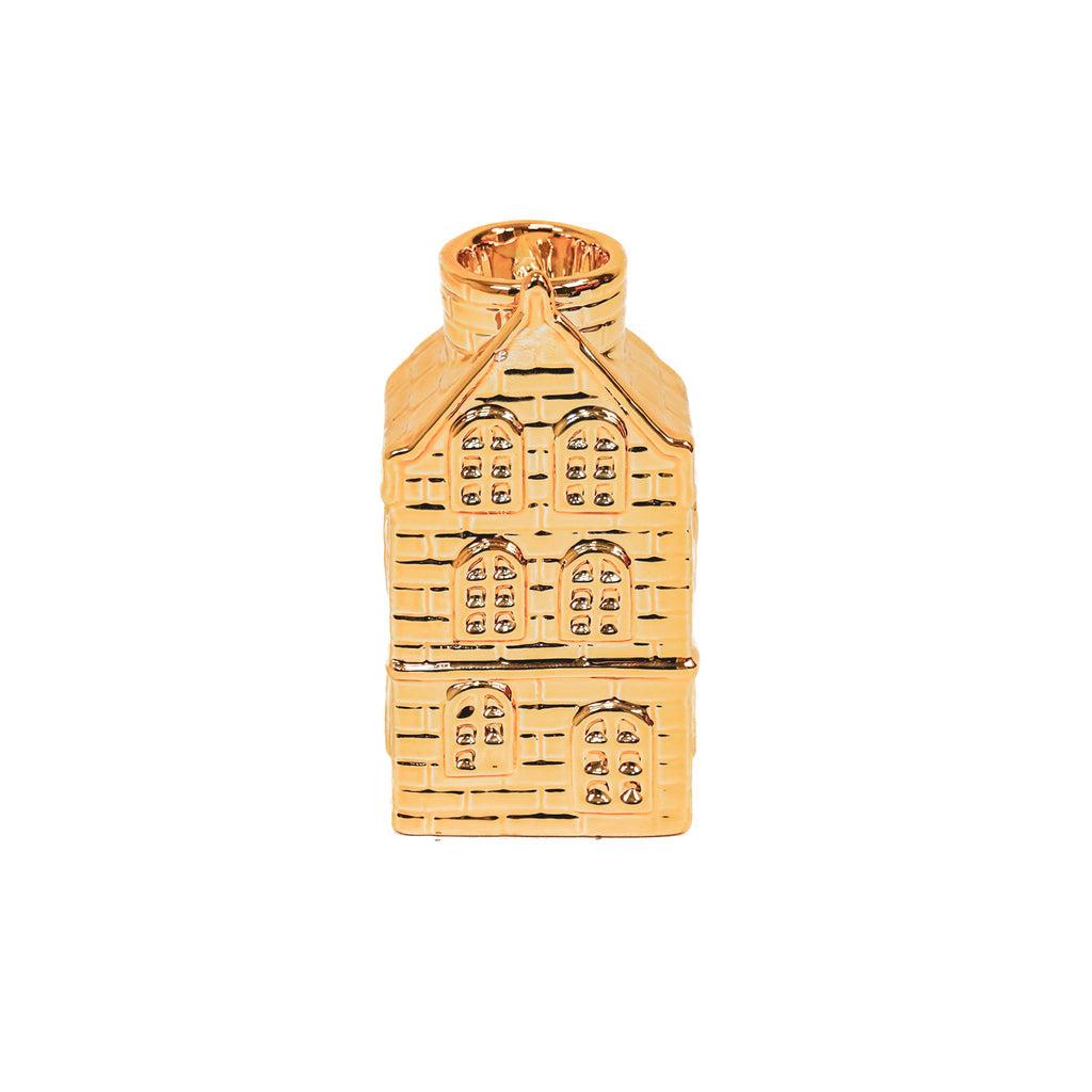 HV House Candle holder - Gold - 6x5,5x11cm