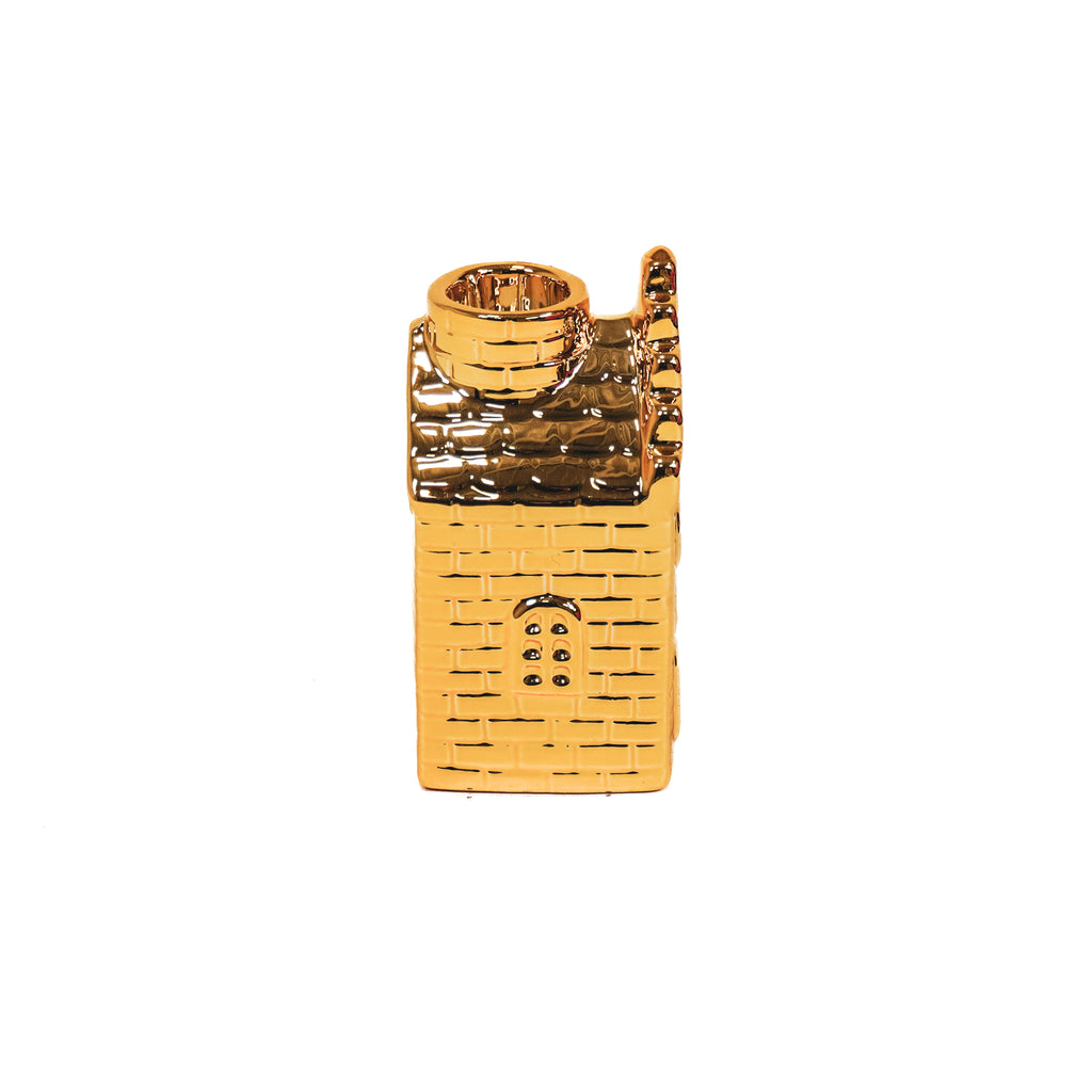 HV House Candle holder - Gold - 6x6x11cm