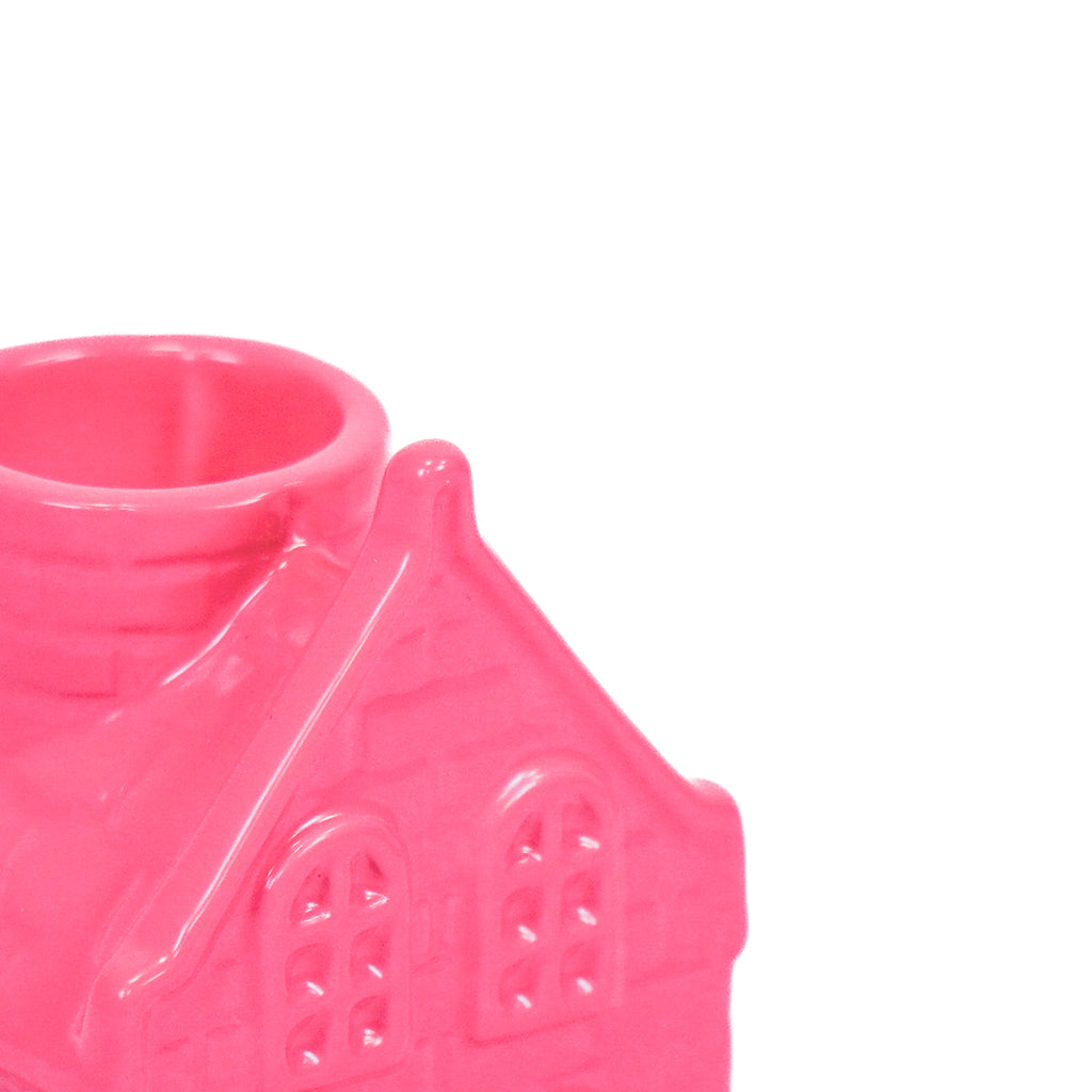 HV House Candle holder - Neon Pink - 6x5,5x11cm