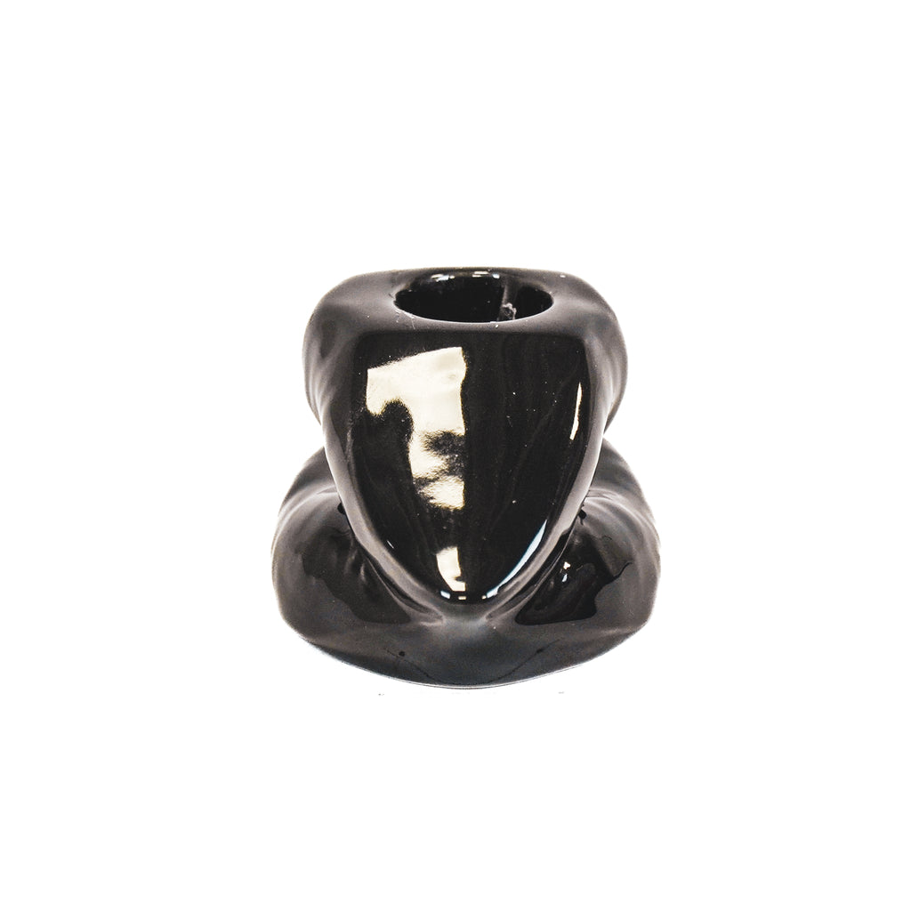 HV Lips Don't Lie Candleholder - Black - 10,5x6,5x5,5cm