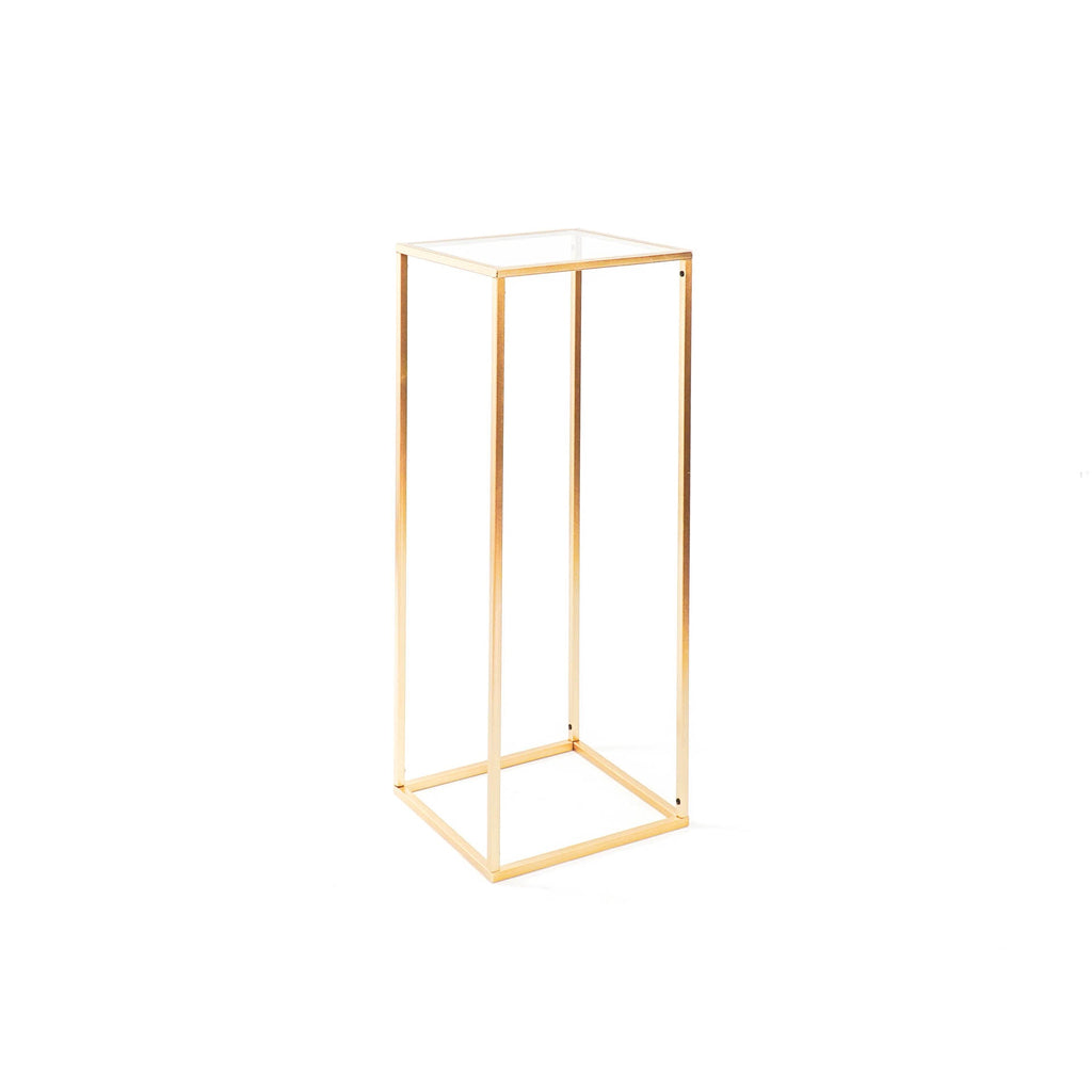 HV Metalen Podium Tafel Goud- 30x30x80cm
