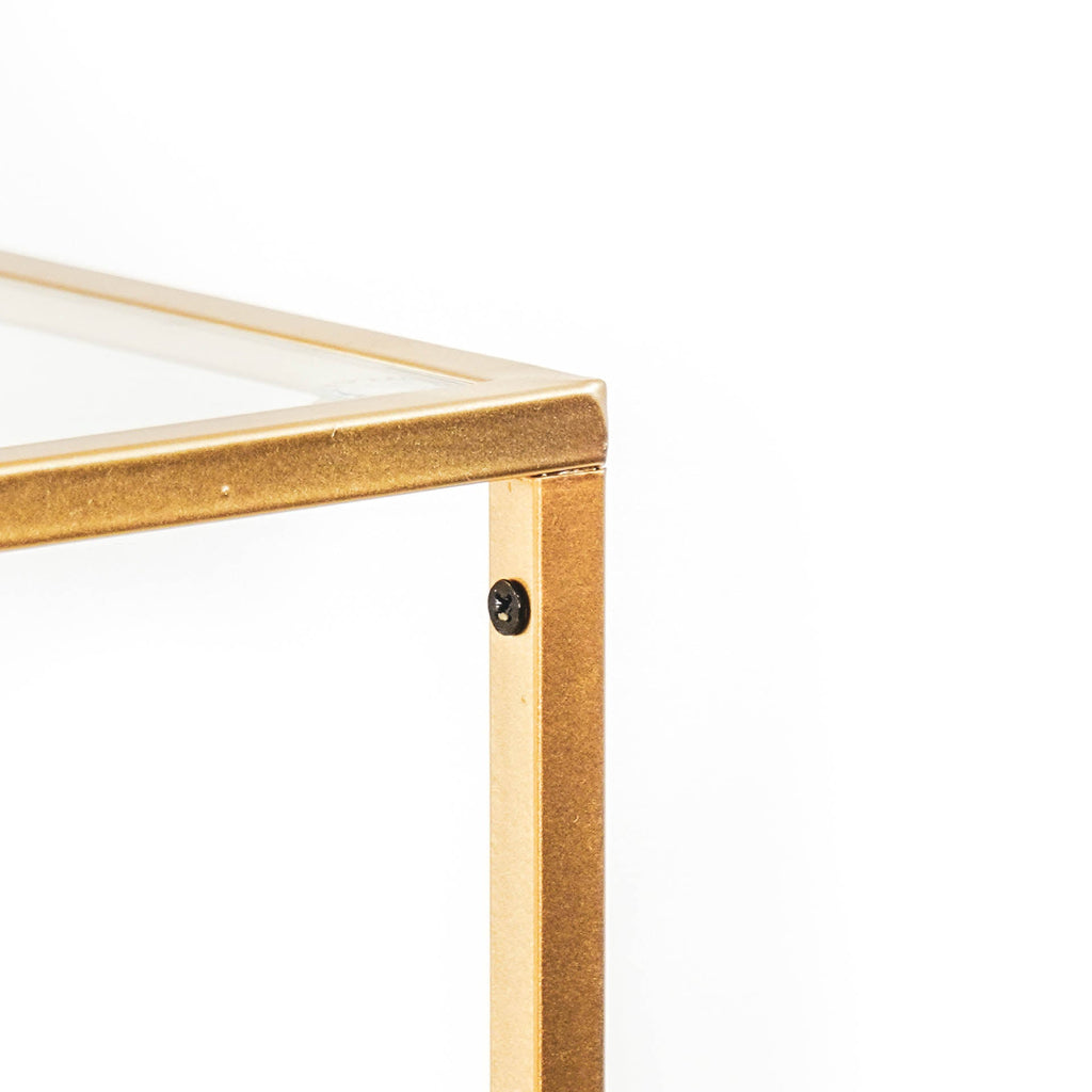 HV Metalen Podium Tafel Goud- 30x30x80cm