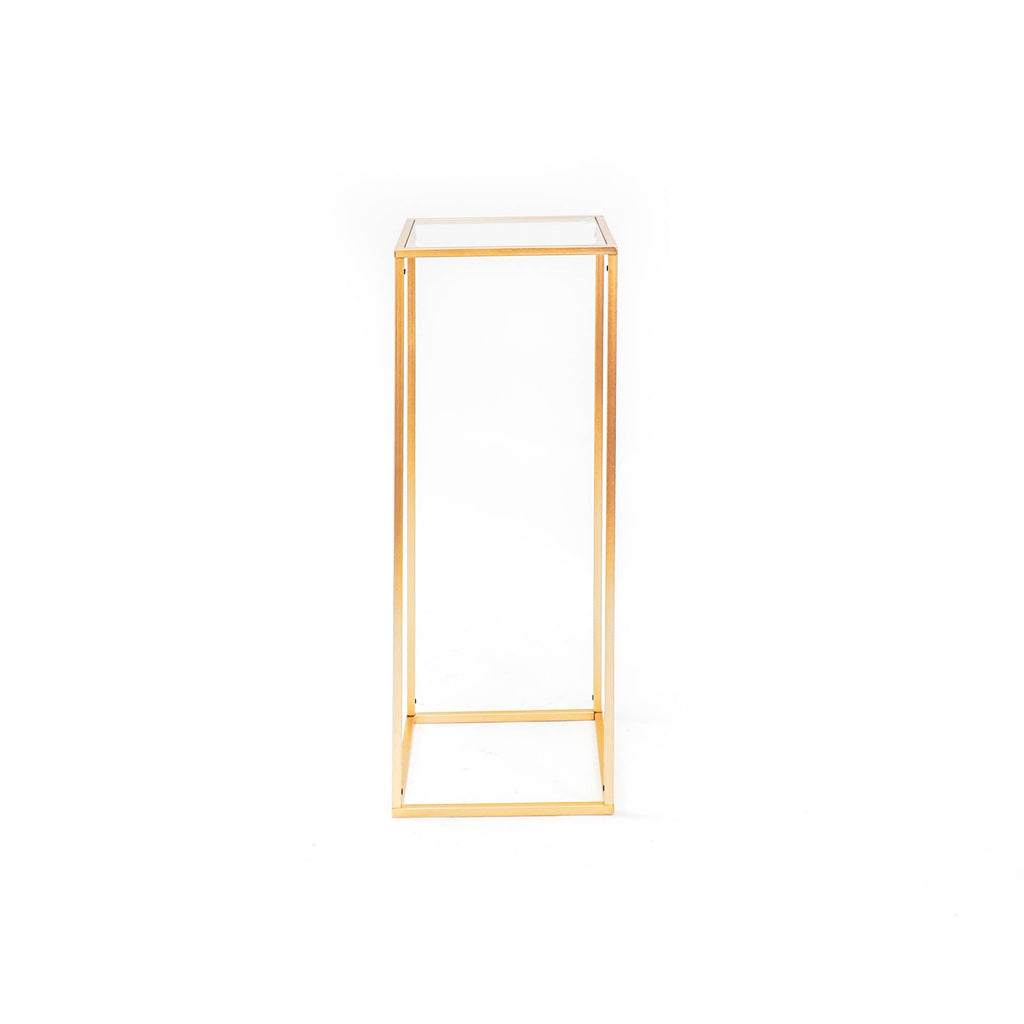 HV Metalen Podium Tafel Goud- 30x30x80cm