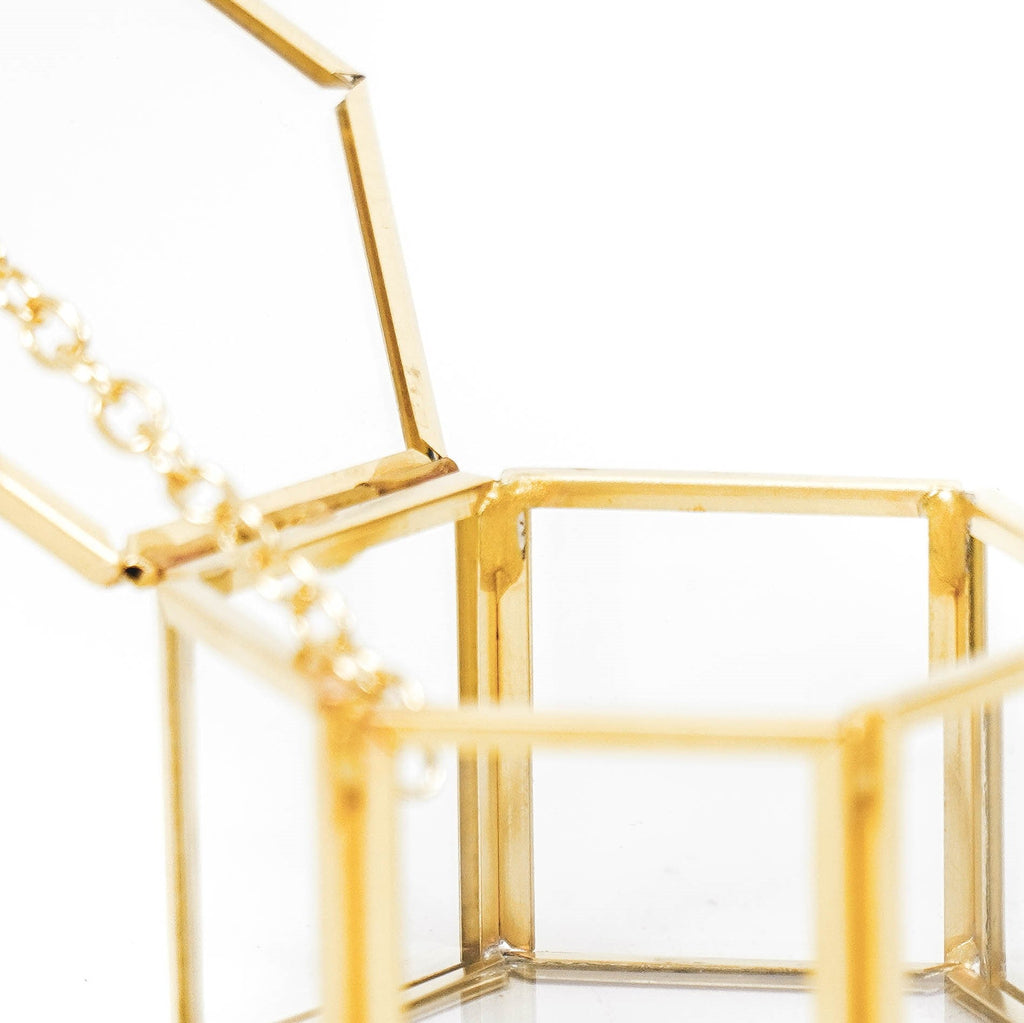 HV Storage Box - Gold - Hexagon - 6x5,5x3,5cm