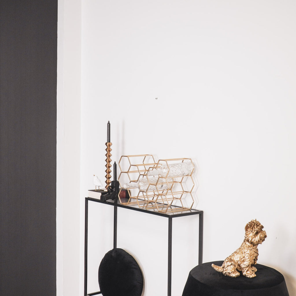 HV Wine Rack Gold- 44,5x15,5x29cm