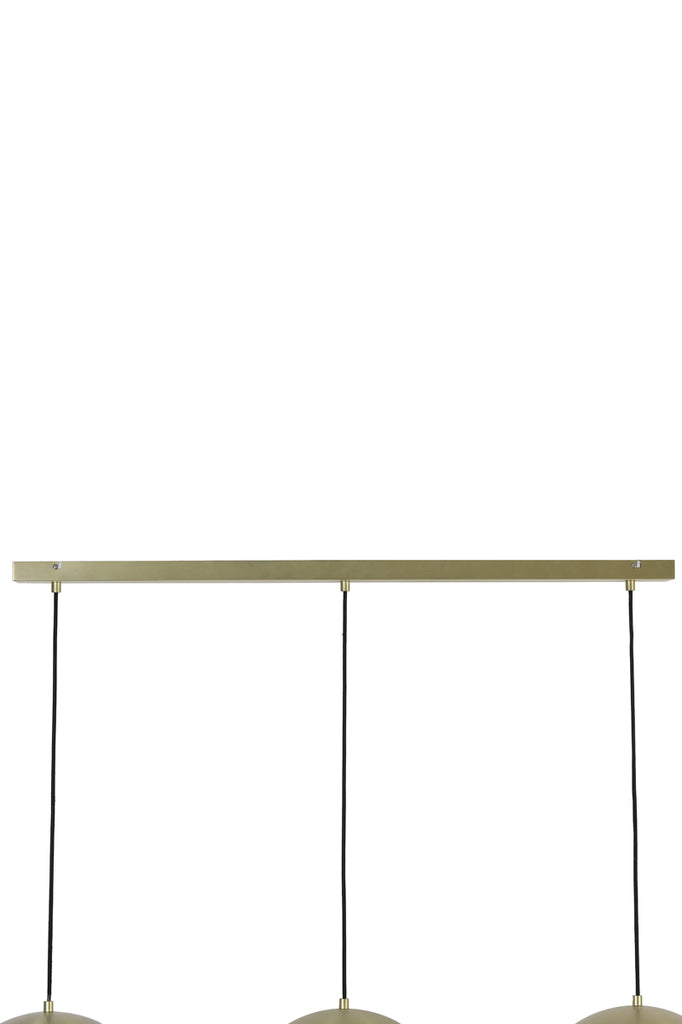 Hanging lamp 3L 120x33x25 cm JAICEY matt gold