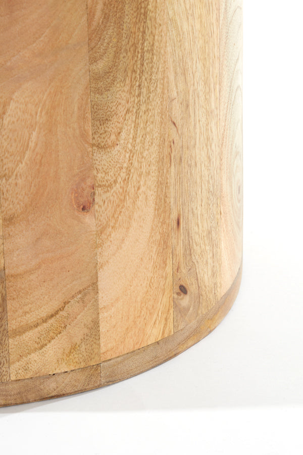 Bijzettafel Kalomo - Hout - Ø60cm