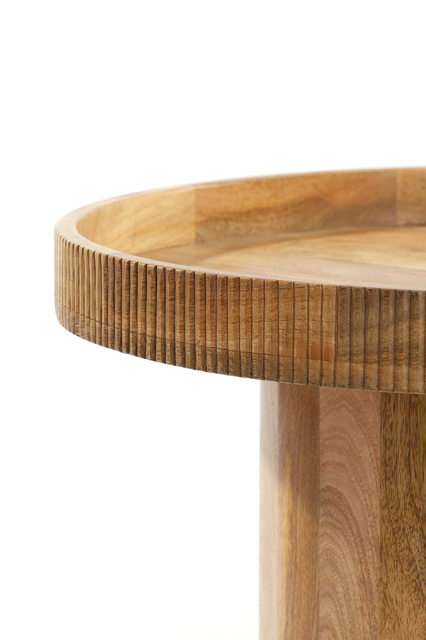 Bijzettafel Kalomo - Hout - Ø60cm