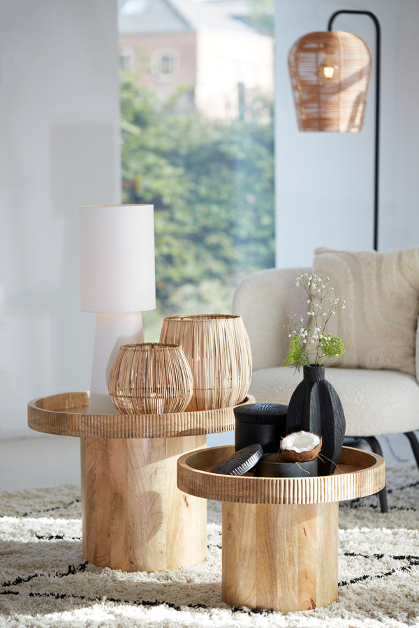 Bijzettafel Kalomo - Hout - Ø60cm