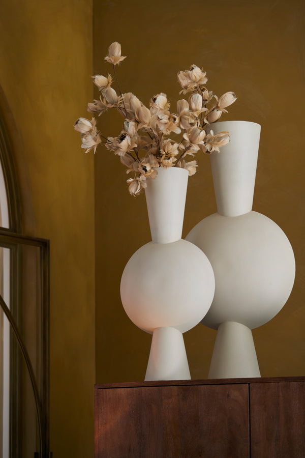 Vase deco 47x26x100 cm KAVANDU light grey