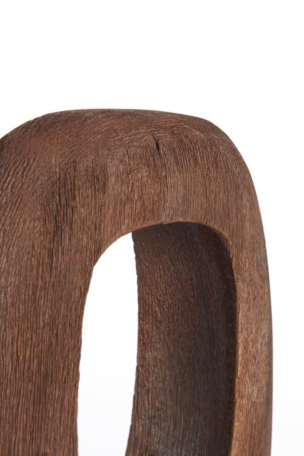 Table lamp 24x8x30 cm KELAFO wood chocolate brown