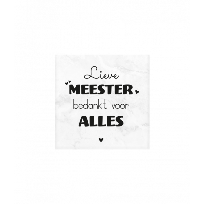 Marmeren onderzetters - Meester