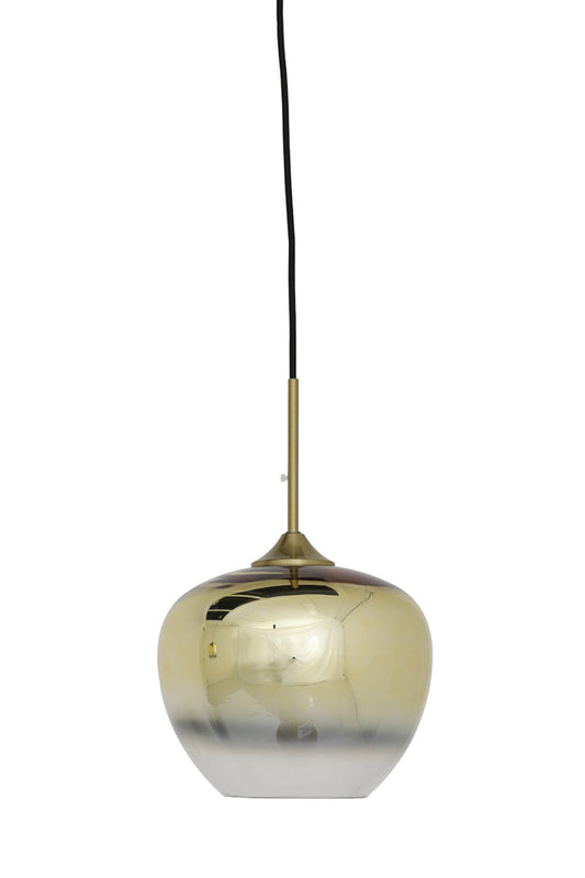 Hanging lamp 23x18 cm MAYSON glass gold-clear+gold