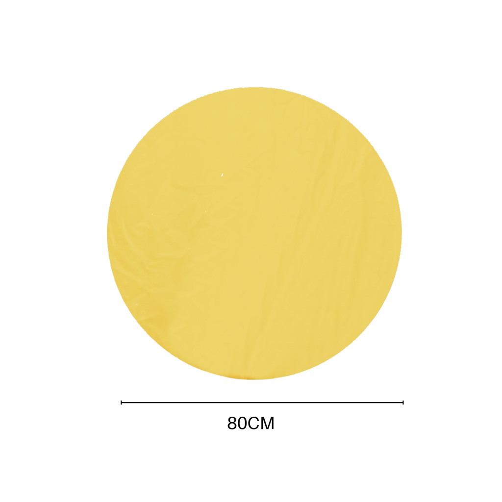 Mirror - Round - Golden Glass - 80x1x80cm