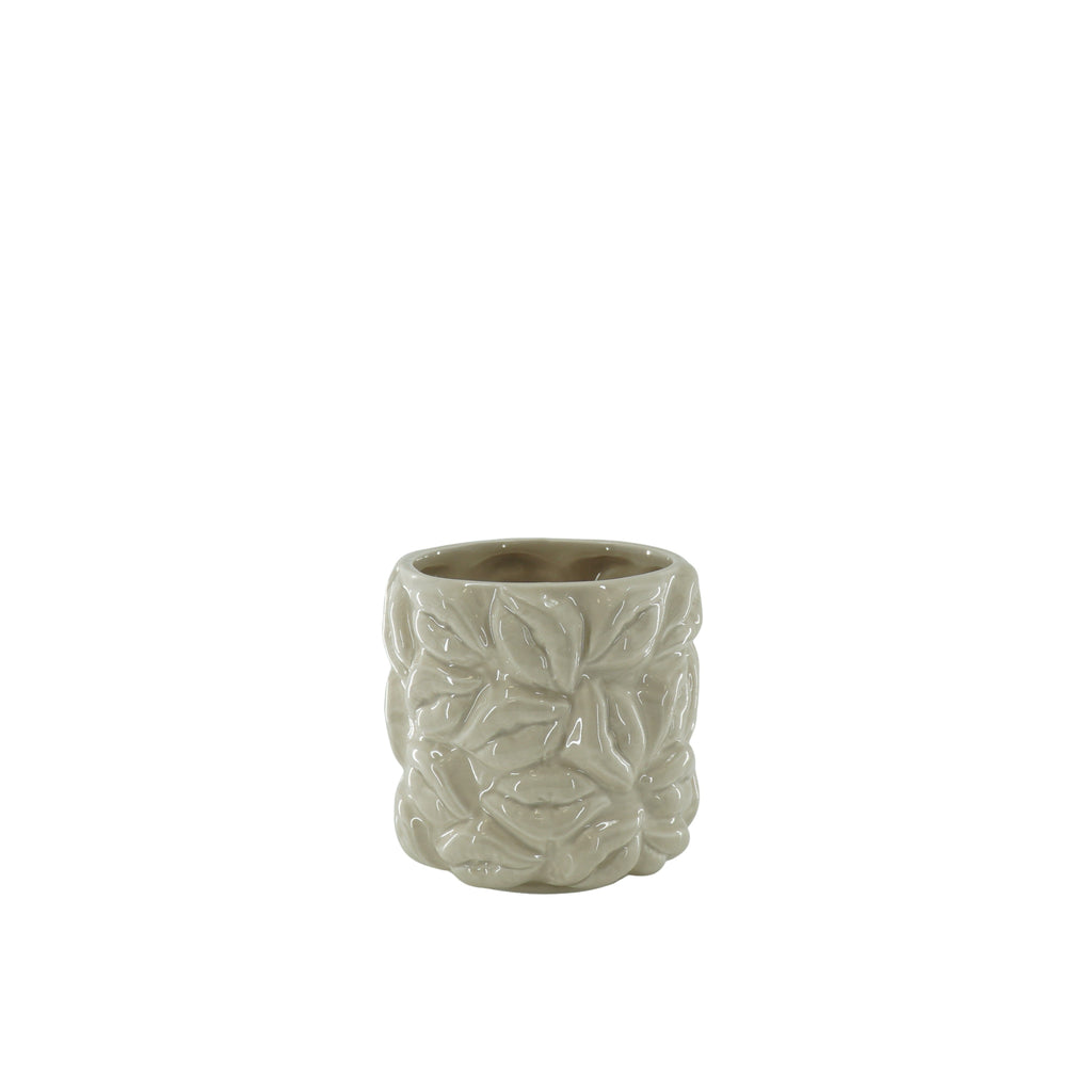 Pot - Kisses - Ceramics - Beige -11x11x11,5cm