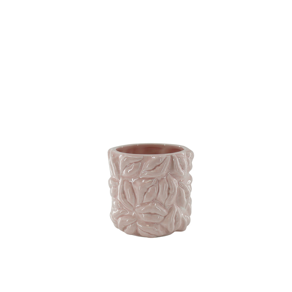 Pot - Kisses - Ceramics - Light Pink - 11x11x11,5cm