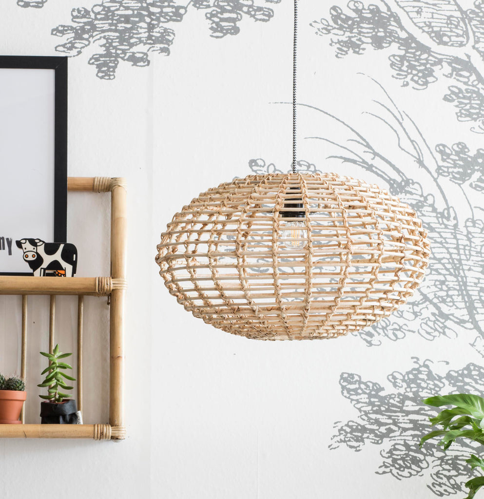 Pumpkin hanglamp rotan naturel