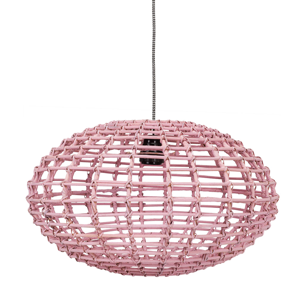 Pumpkin hanglamp rotan roze