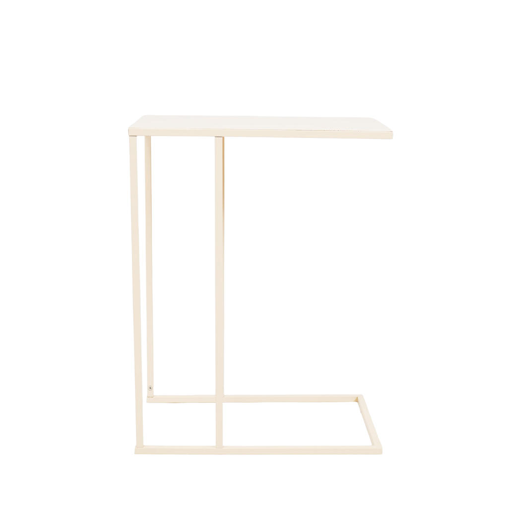 Side Table - Metal - Sand - 45x30x60cm