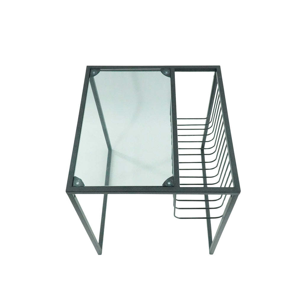 Side table - Storage - Metal - Black - 40x40x40cm