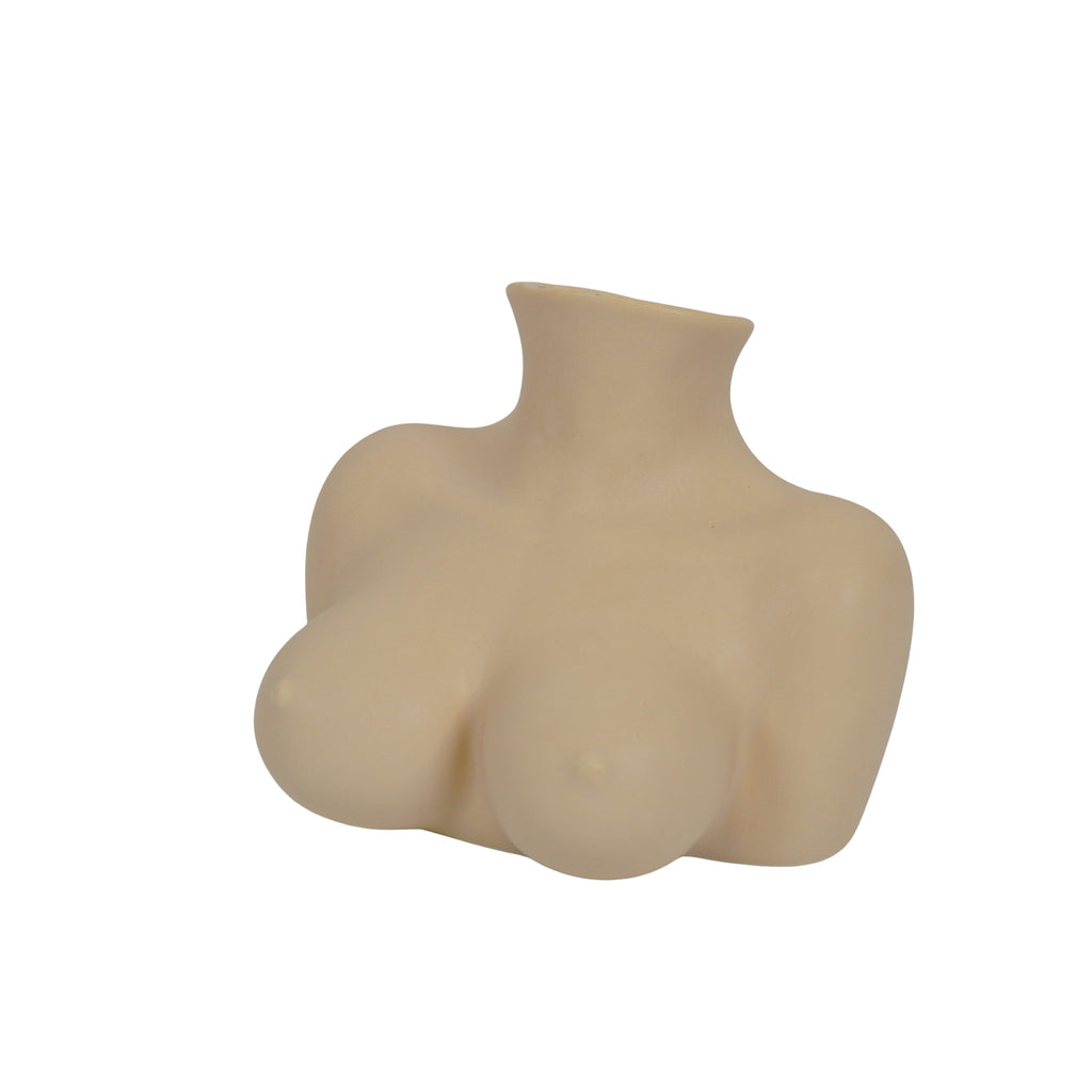 Vase- Breasts - Ceramics - Sand - 6,5x12,5x13cm