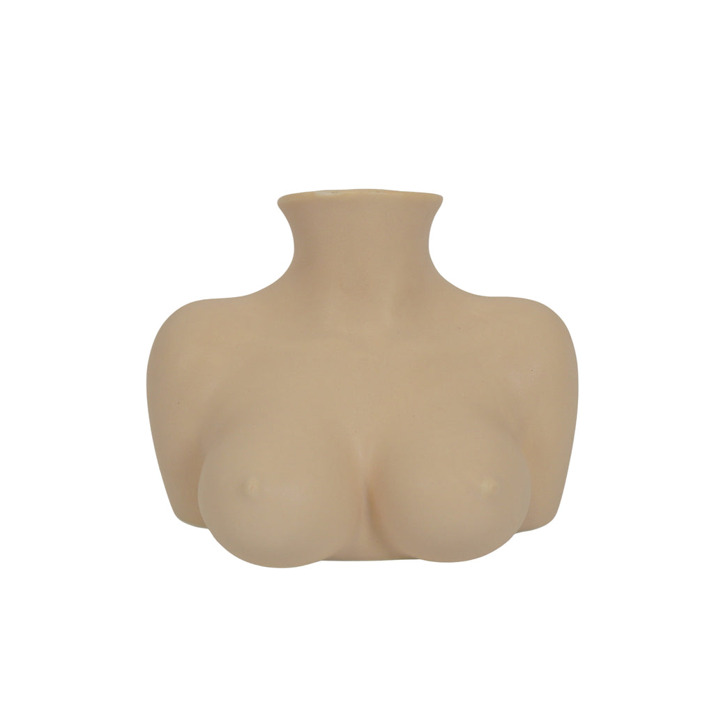 Vase- Breasts - Ceramics - Sand - 6,5x12,5x13cm
