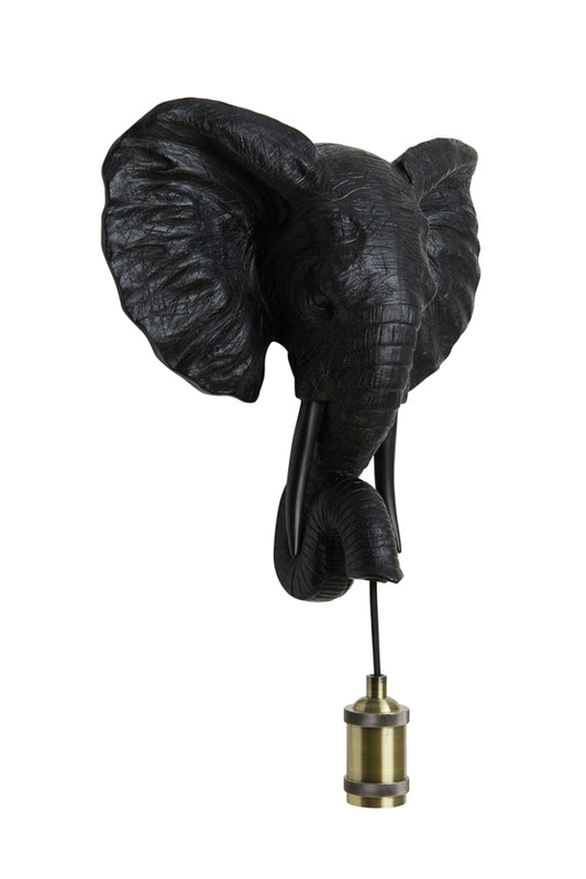 Wall lamp 35x13x36 cm ELEPHANT matt black