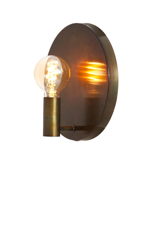 Wall lamp 30 cm DISC gold-grey